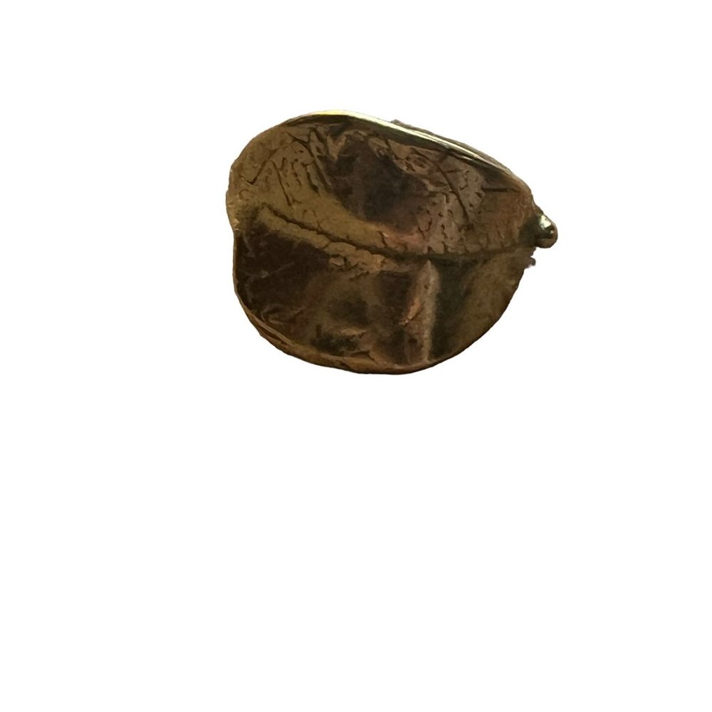 VeraMeat Vera Meat Gold Plated Leaf Wrap Ring Size 1.75 Tiny